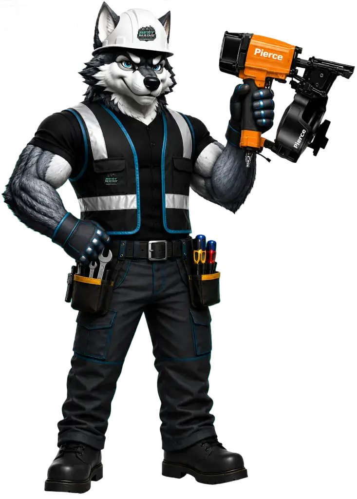 Best Maine Construction mascot